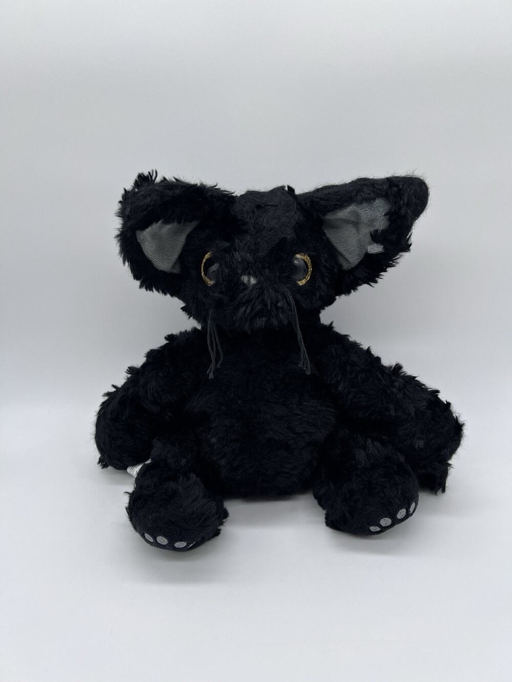 Devon Rex Black Kitten Cat 10 Inch Stuffed Animal Plush Toys Doll Kids Gifts